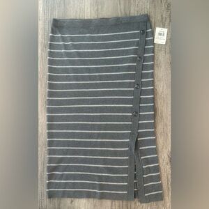 Retrology Gray Midi Pencil Skirt Size Large